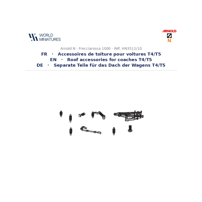 Arnold N	HN3512/10	FS Trenitalia petites pièces toiture + crochet