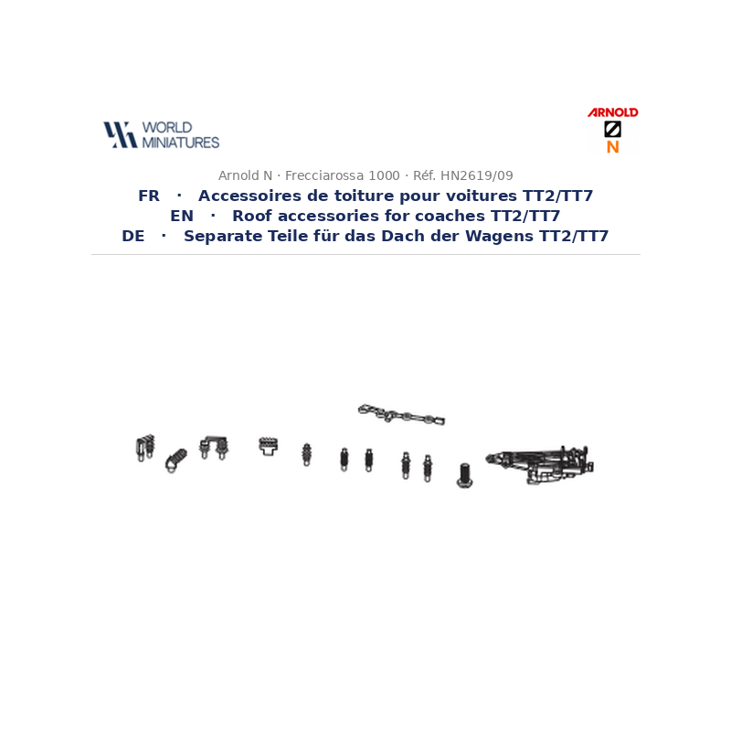 Arnold N	HN2619/09	FS Trenitalia petites pièces toiture + mécanisme