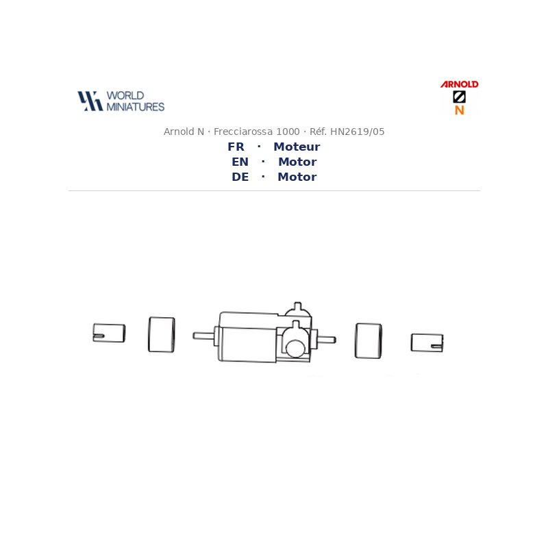 Arnold N	HN2619/05	FS Trenitalia moteur + caches latéraux