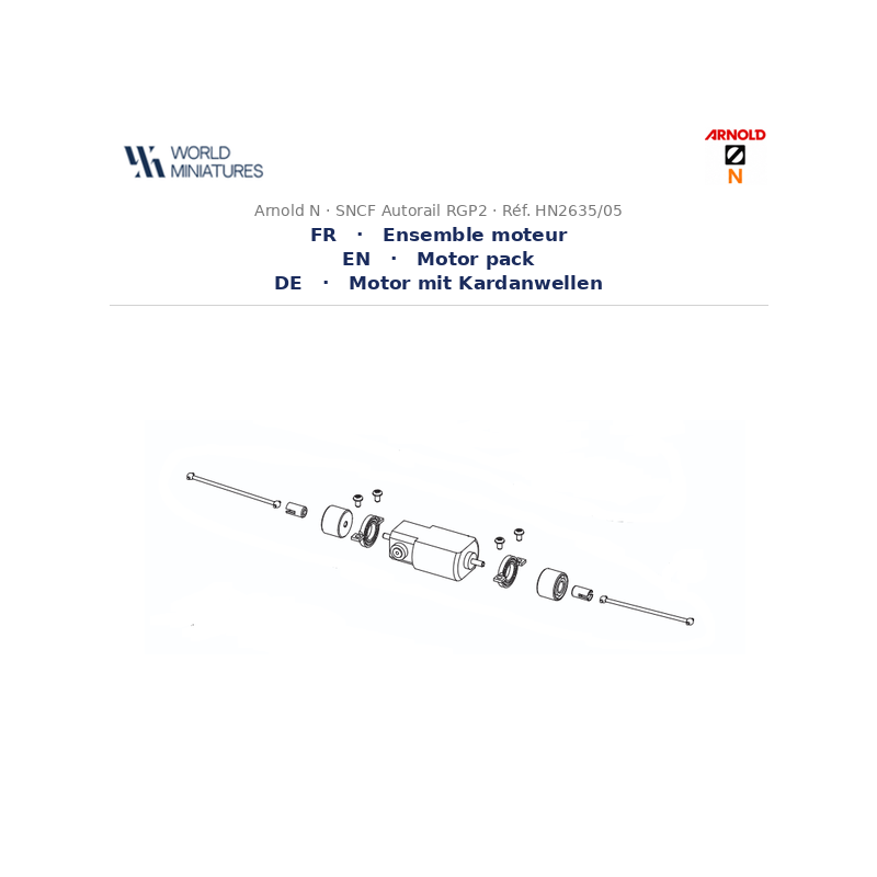 Arnold N	HN2635/05	Autorail RGP II Ensemble moteur