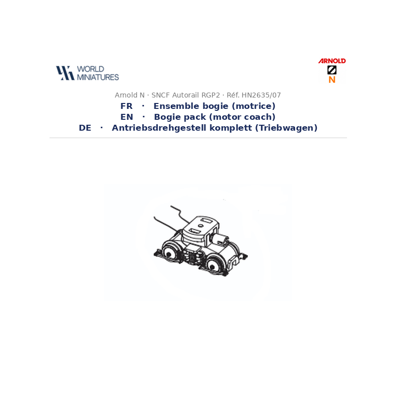 Arnold N	HN2635/07	Autorail RGP II Ensemble bogie motrice