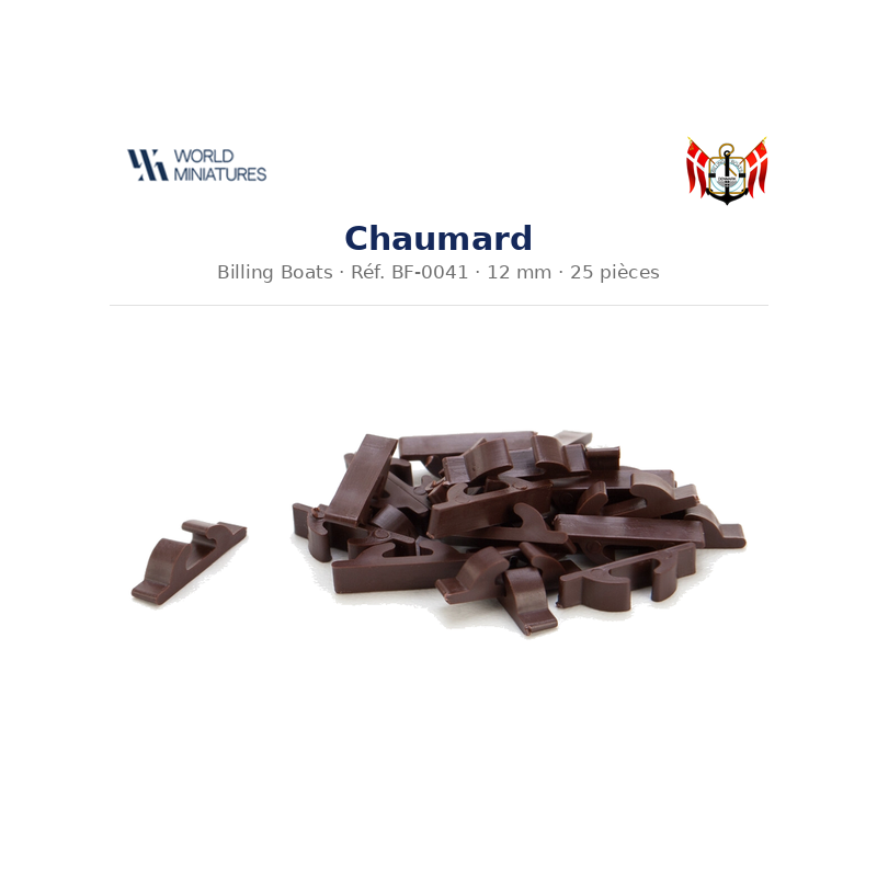 Billing Boats BF-0041 – Chaumard 12 mm / 25 pièces