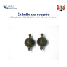 Billing Boats BF-0052 – Échelle de coupée 5 × 15 mm / 2 pièces