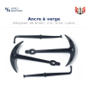 Billing Boats BF-0057 – Ancre à verge 35 × 35 mm / 2 pièces