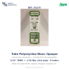 Evergreen EG225 – Tube en polystyrène blanc opaque 0,156" (4,0 mm)