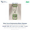 Evergreen EG252 – Tube carré en polystyrène blanc opaque 3,2 mm (0.125")