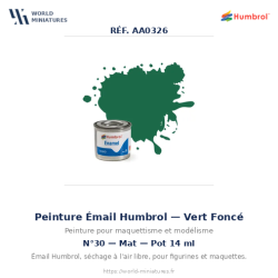 Humbrol 30 – Vert Foncé Mat...