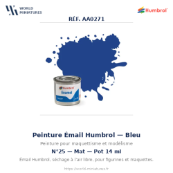 Humbrol 25 – Bleu Mat 14 ml...