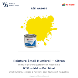 Humbrol 99 – Jaune Citron...