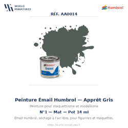 Humbrol 1 – Gris Apprêt Mat...