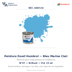 Humbrol 47 – Bleu Mer...
