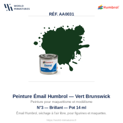 Humbrol 3 – Brunswick Green...