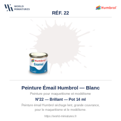Humbrol 22 – Blanc Brillant...