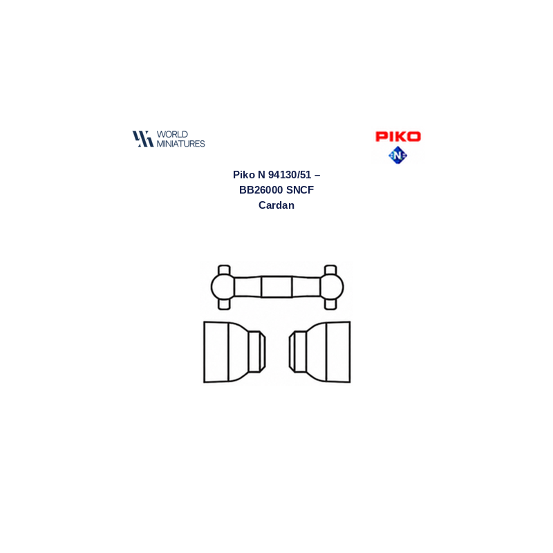 Piko N 94130/51 – BB26000 SNCF Cardan