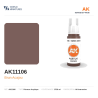 AK Interactive AK11106 – Peinture Acrylique Brun Acajou – Standard – 17 ml