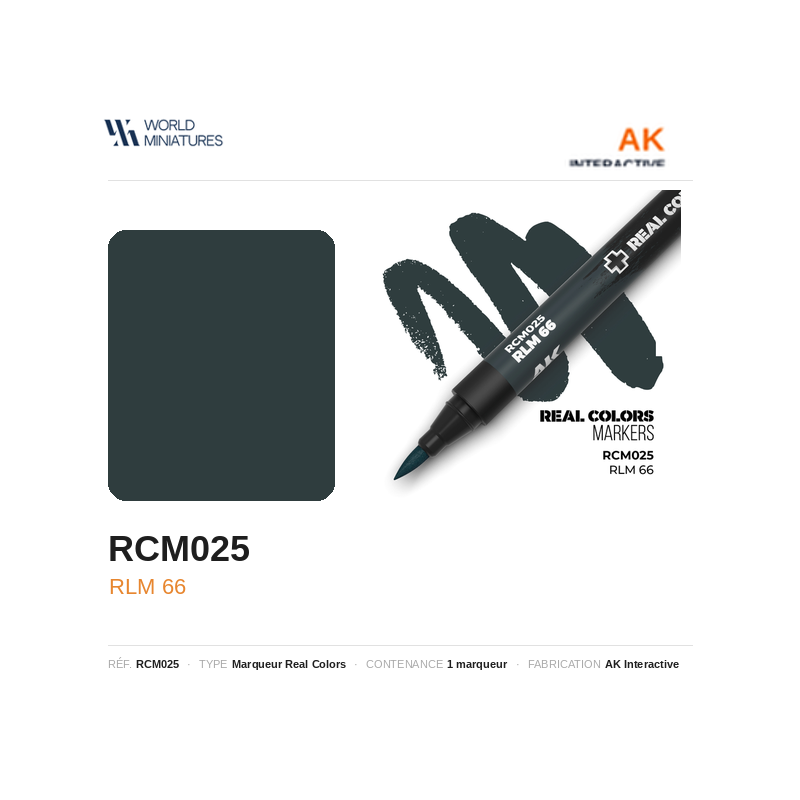 AK Interactive RCM025 RLM 66