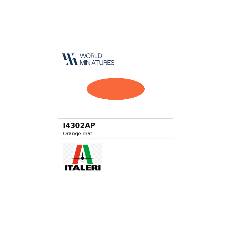 Italeri 4302AP – Peinture acrylique Orange mat (20 ml)