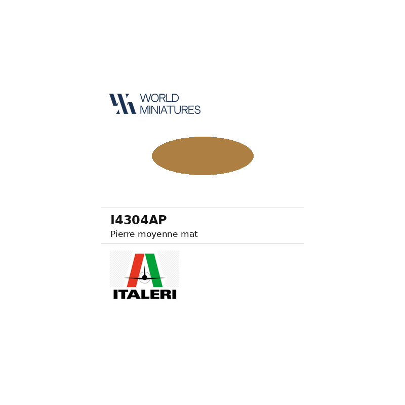 Italeri 4304AP – Peinture acrylique Pierre moyenne mat (20 ml)
