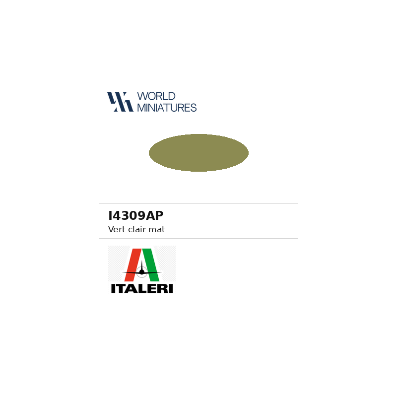 Italeri 4309AP – Peinture acrylique Vert clair mat (20 ml)