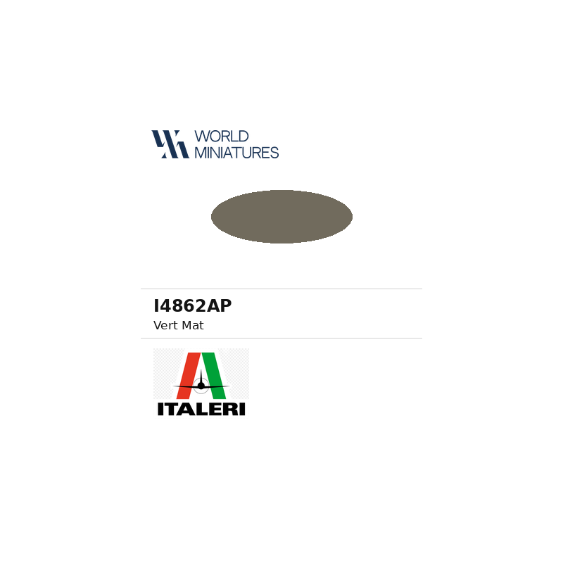 Italeri 4862AP – Peinture acrylique Vert plat mat (20 ml)