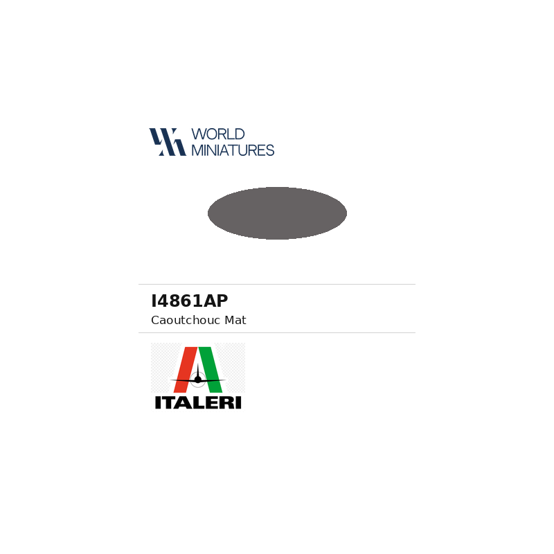 Italeri 4861AP – Peinture acrylique Caoutchouc mat (20 ml)