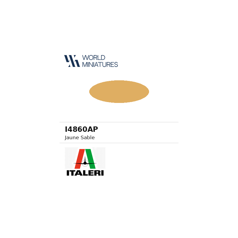 Italeri 4860AP – Peinture acrylique Jaune Ocre RAL 1002 mat (20 ml)