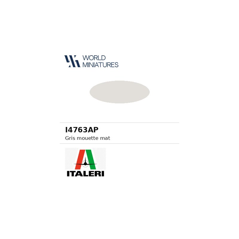 Italeri 4763AP – Peinture acrylique Gris Mouette mat (20 ml)