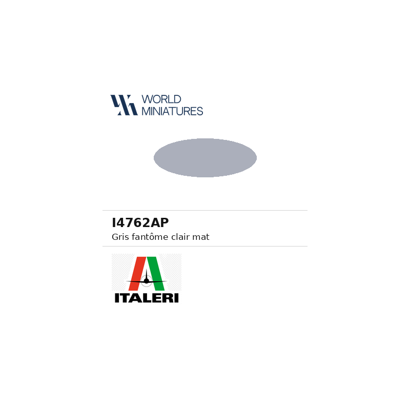 Italeri 4762AP – Peinture acrylique Gris fantôme clair mat (20 ml)