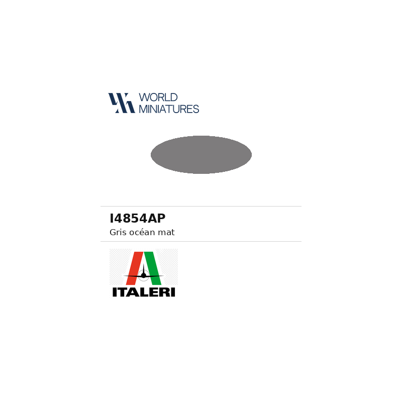 Italeri 4854AP – Peinture acrylique Gris océan mat (20 ml)