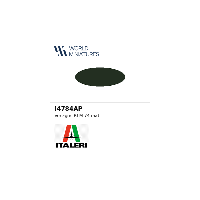 Italeri 4784AP – Peinture acrylique Graugrün RLM 74 mat (20 ml)