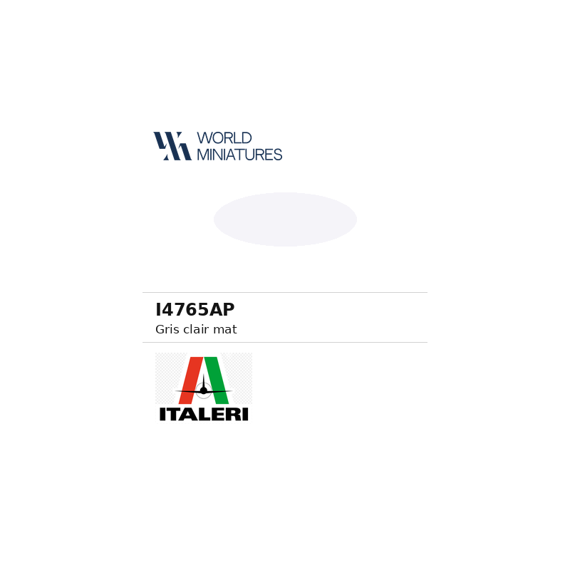Italeri 4765AP – Peinture acrylique Gris clair mat (20 ml)