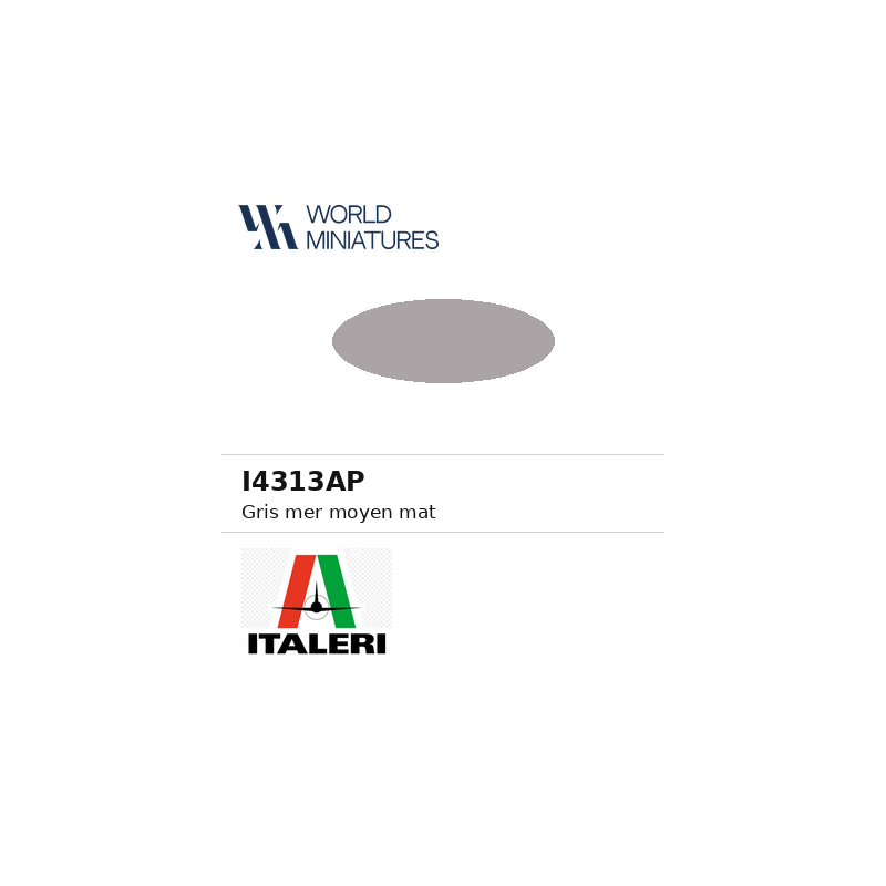 Italeri 4313AP – Peinture acrylique Mer plate moyenne mate (20 ml)