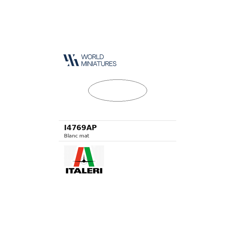 Italeri 4769AP – Peinture acrylique Blanc (20 ml)
