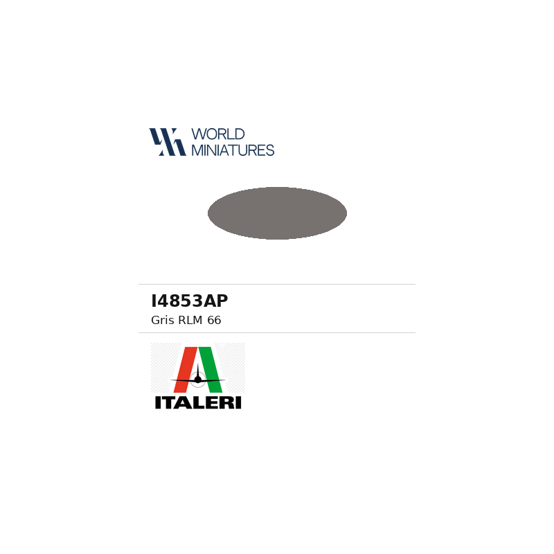Italeri 4853AP – Peinture acrylique Gris Vert RLM 66 mat (20 ml)