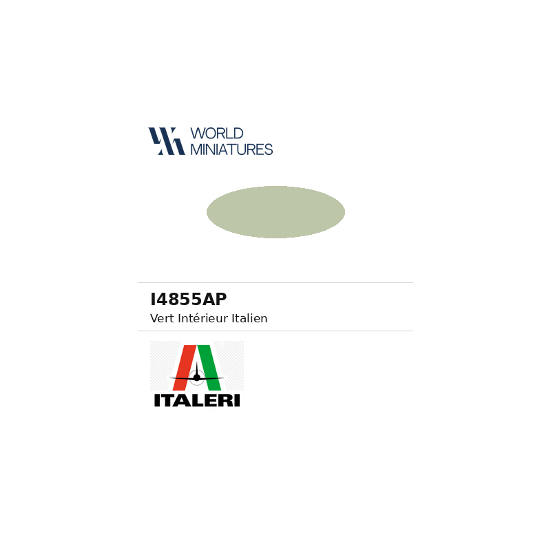 Italeri 4855AP – Peinture acrylique Vert intérieur italien mat (20 ml)