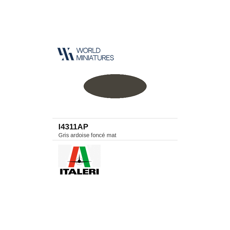Italeri 4311AP – Peinture acrylique Gris ardoise mat (20 ml)
