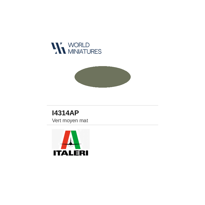 Italeri 4314AP – Peinture acrylique Vert moyen mate (20 ml)