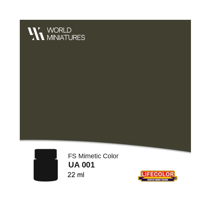 Lifecolor UA001 – Peinture acrylique Vert forêt FS 34079 – 22 ml