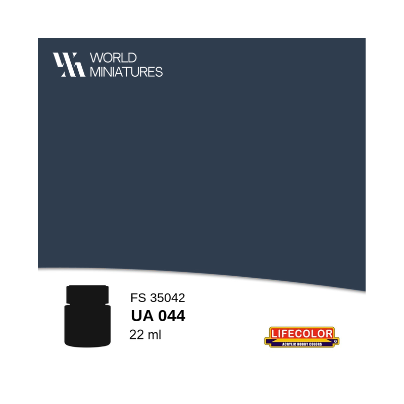 Lifecolor UA044 – Peinture acrylique Bleu mer non réfléchissant FS 35042 – 22 ml