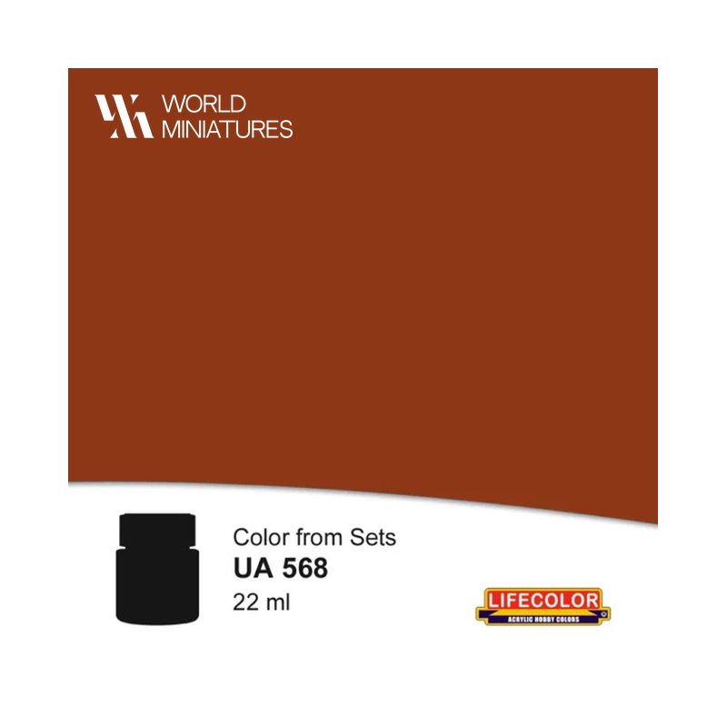 Lifecolor UA568 – Peinture acrylique Brun rouge allemand – 22 ml