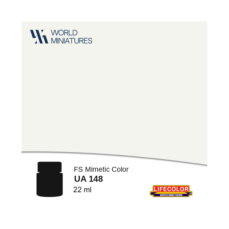 Lifecolor UA148 – Peinture acrylique Blanc insigne FS 37875 – 22 ml