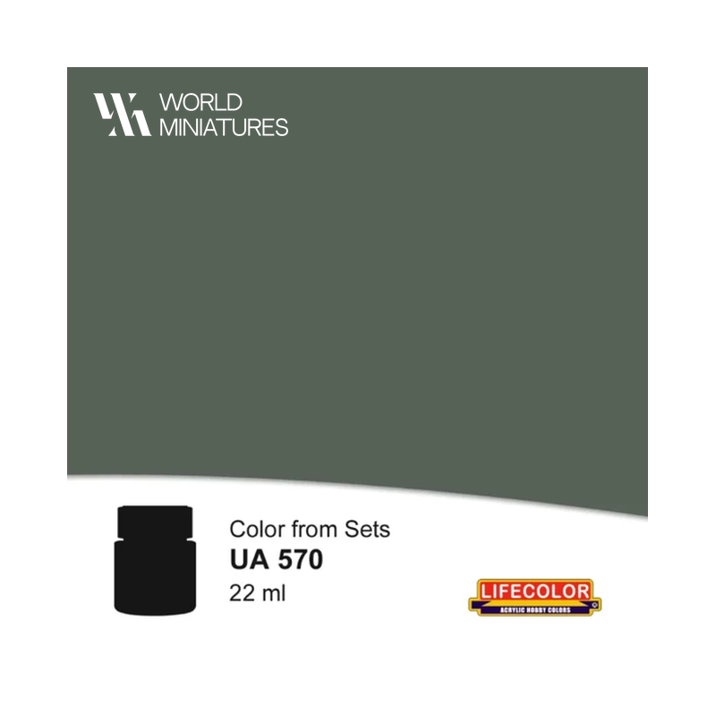 Lifecolor UA570 – Peinture acrylique Vert foncé allemand – 22 ml