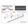 Aber S 1:700-07 – Portes photodécoupées 1/700 pour navires de la Royal Navy – Laiton