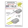 Aber S 1:700 L-014 – Fûts de canons 380 mm Bismarck / Tirpitz – Laiton tourné