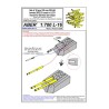Aber S 1:700 L-016 – Fûts de canons 105 mm SK C/33 Kriegsmarine – Laiton tourné