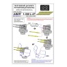 Aber S 1:350 L-047 – Canons 2 cm pour Flakvierling 38 allemand – Laiton tourné