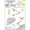 Aber S 1:350 L-066 – Canons et périscopes pour U-Boot allemand – Laiton tourné