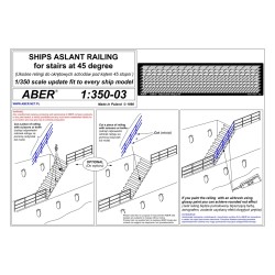 Aber S 1:350-03 – Balustrades obliques à 45° (garde-corps) – Photodécoupe