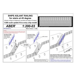 Aber S 1:200-03 – Garde-corps pour escaliers à 45° – Photodécoupe