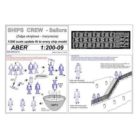 Aber S 1:200-09 – Équipage de navire (Marins) – Photodécoupe